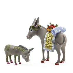 Patience Brewster Nativity Mother  Baby Donkey Figures