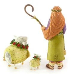 Patience Brewster Nativity Shepherd  Sheep Figures