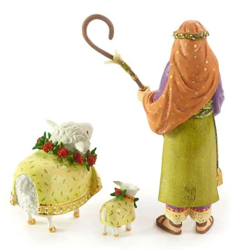 Patience Brewster Nativity Shepherd  Sheep Figures