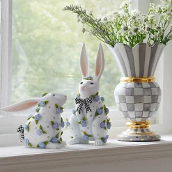 Patience Brewster Periwinkle Peony Standing Rabbit
