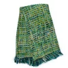 Peacock Basket Weave Throw