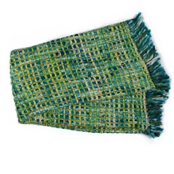 Peacock Basket Weave Throw