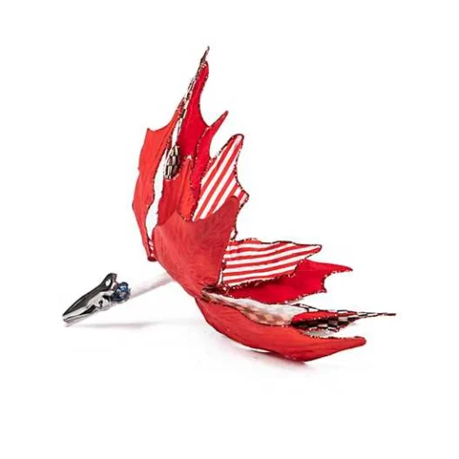 Peppermint Poinsettia Clip