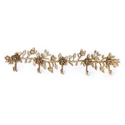 Petal Large Gold Wall Hook Rack