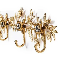 Petal Large Gold Wall Hook Rack
