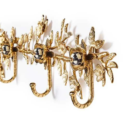 Petal Large Gold Wall Hook Rack