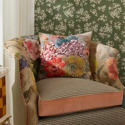 Petal Palette Floral Throw Pillow