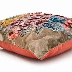 Petal Palette Floral Throw Pillow