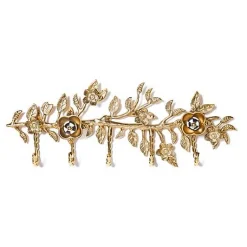 Petal Small Gold Wall Hook Rack