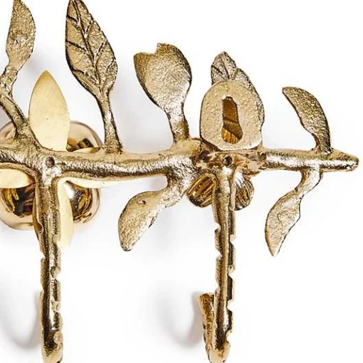 Petal Small Gold Wall Hook Rack