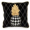 Pineapple Black Pillow