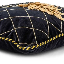 Pineapple Black Pillow
