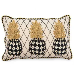 Pineapple Ivory Lumbar Pillow