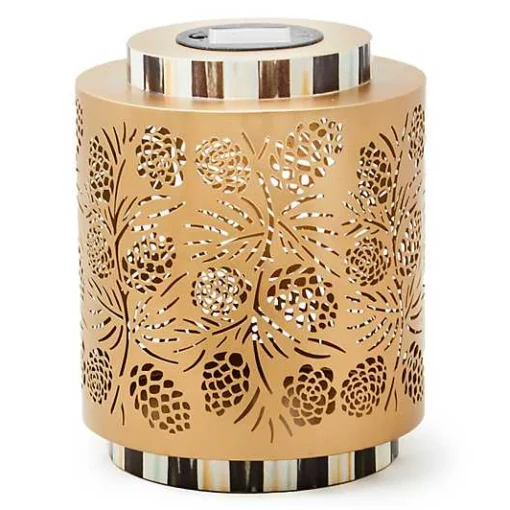 Pinecone Short Solar Lantern