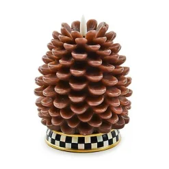 Pinecone Tall Flameless Candle