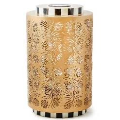 Pinecone Tall Solar Lantern