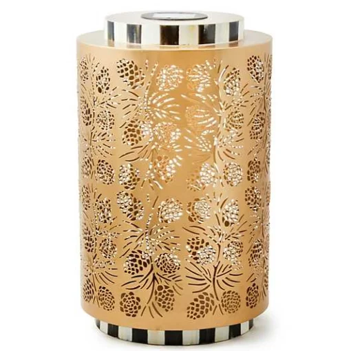 Pinecone Tall Solar Lantern