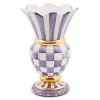 Plum Check Ceramic Great Vase