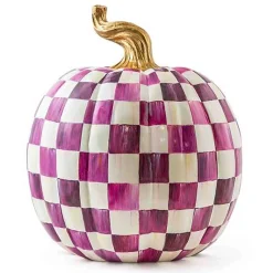 Plum Check Large Pumpkin