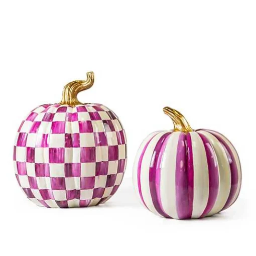 Plum Check Large Pumpkin