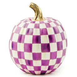 Plum Check Small Pumpkin