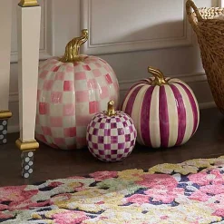 Plum Check Small Pumpkin