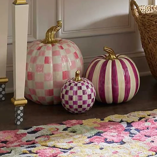 Plum Check Small Pumpkin