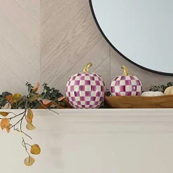 Plum Check Small Pumpkin