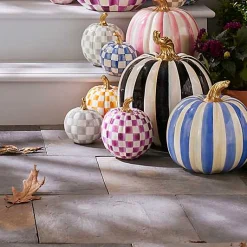 Plum Check Small Pumpkin