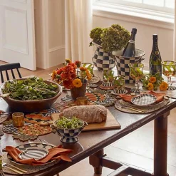 Polka Pumpkin Beaded Table Runner