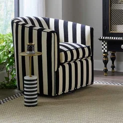 Priorities Round Stripe Side Table