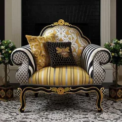 Queen Bee Black Throw Pillow