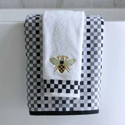 Queen Bee Check Hand Towel