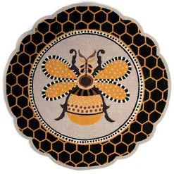 Queen Bee Rug 4' Round Rug