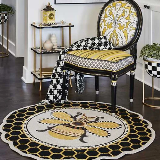 Queen Bee Rug 4' Round Rug