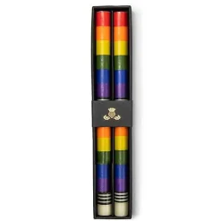 Rainbow Dinner Candles, Set of 2