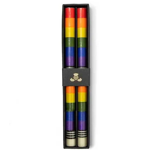 Rainbow Dinner Candles, Set of 2