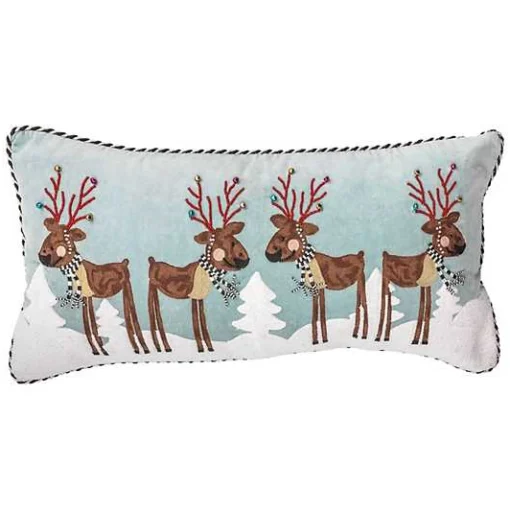 Reindeer Lumbar Pillow