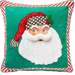 Retro Santa Throw Pillow
