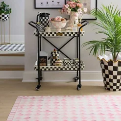 Rosy Check 3' x 5' Floor Mat