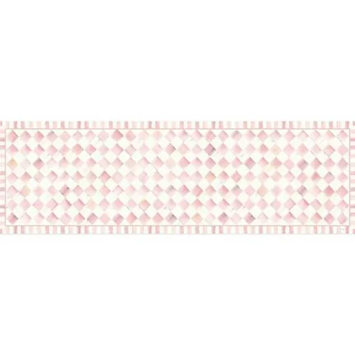 Rosy Check 2'6 x 8' Runner Floor Mat