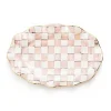 Rosy Check Ceramic Serving Platter