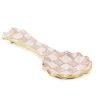 Rosy Check Ceramic Spoon Rest