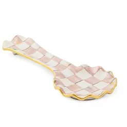Rosy Check Ceramic Spoon Rest