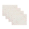 Rosy Check Cork Back Placemats, Set of 4