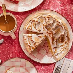 Rosy Check Dinner Plate