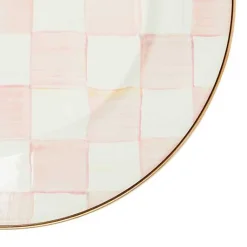 Rosy Check Dinner Plate