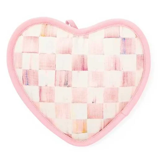 Rosy Check Heart Potholder