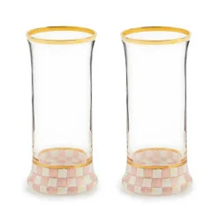 Rosy Check Highball Glass, Set of 2