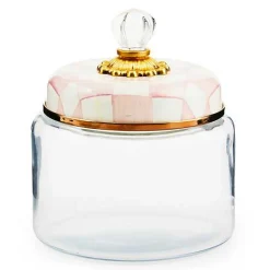 Rosy Check Kitchen Canister, Small